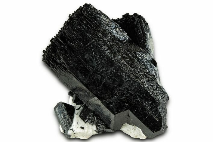 Black Tourmaline (Schorl) Crystals on Orthoclase - Namibia #330868